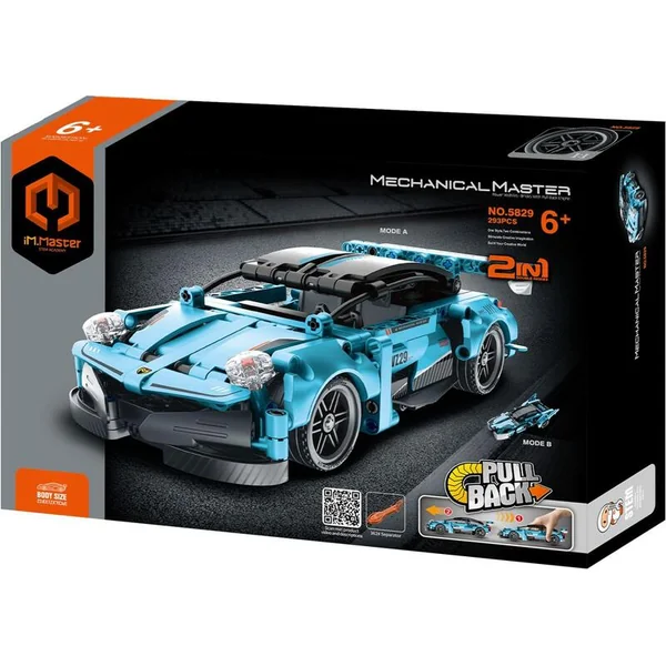 iM.MASTER Kit 2 en 1 voiture à rétrofriction plastique 293 pièces