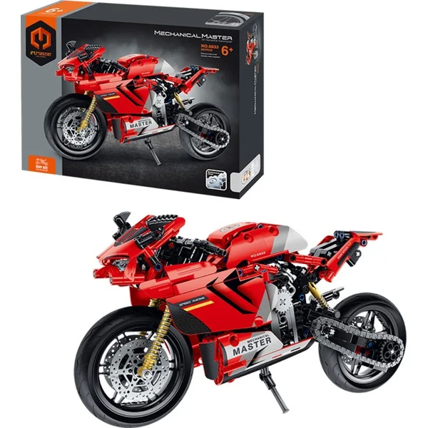iM.Master Kit de construction moto rouge 32,2x10x16,6 cm