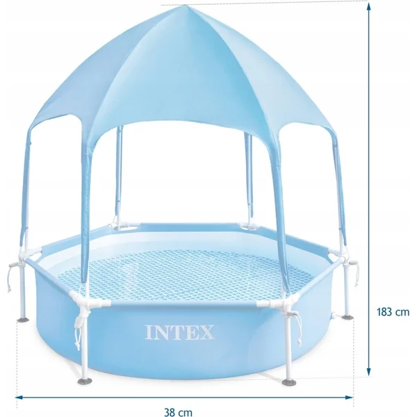 INTEX 28209 Piscine 1,83 x 0,38m avec auvent