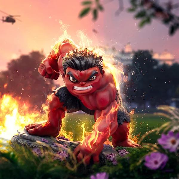 Iron Studios Captain America: Brave New World (2025) - Red Hulk MiniCo Figurine