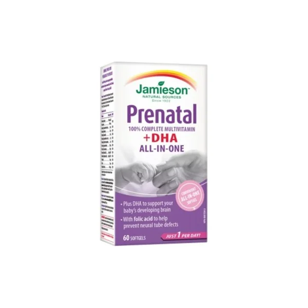 Jamieson Prenatal complete avec DHA et EPA 60 capsules