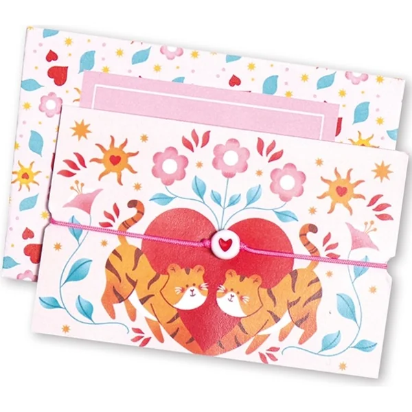 Janod Atelier Kit Créatif Fabrication de Bijoux Bracelets de Vœux 5 pcs