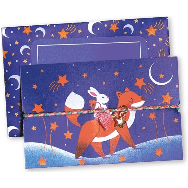 Janod Atelier Kit Créatif Fabrication de Bijoux Bracelets de Vœux 5 pcs