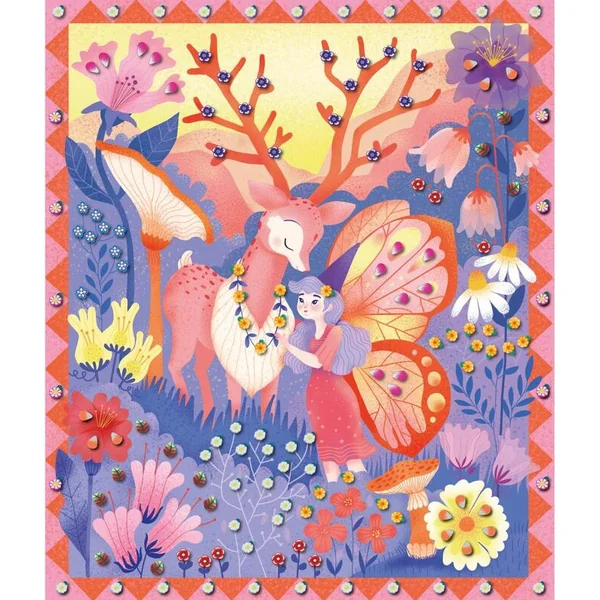 Janod Atelier Maxi Coffret Créatif Création avec pâte polymère Jardin Secret