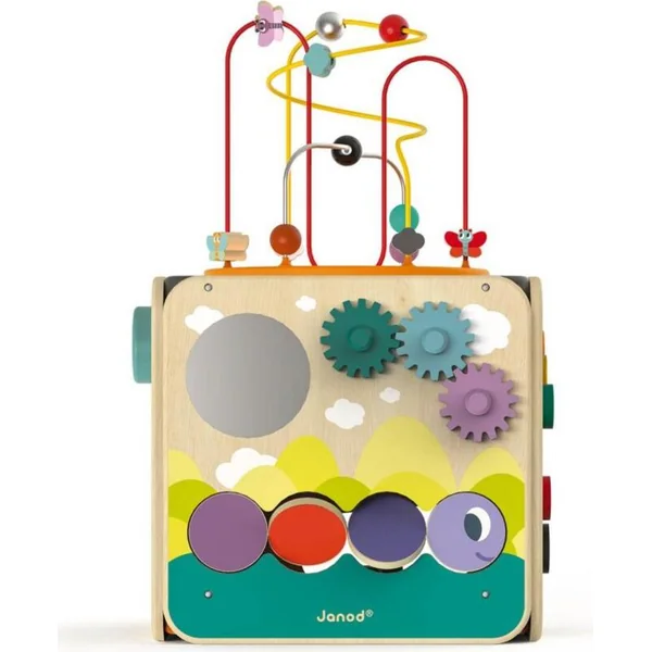 Janod Cube Multi-Activités avec Labyrinthe Motorique