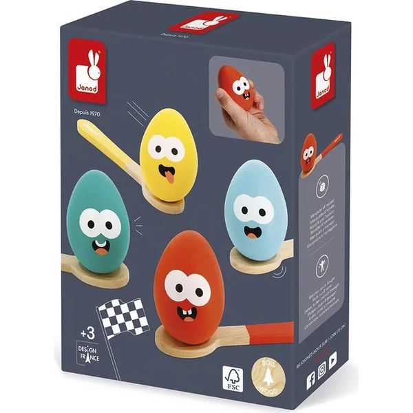 Janod Jeu d'anniversaire Course à l'œuf