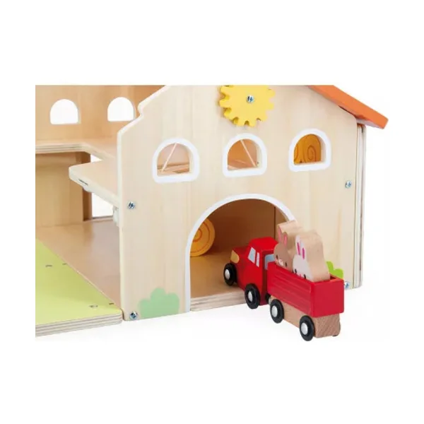 Janod Ma première ferme avec tracteur et animaux en bois