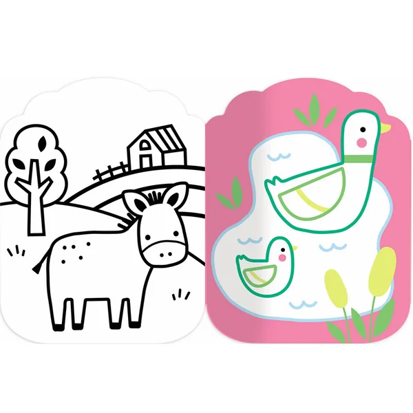 Je colorie sans dépasser : Les animaux de la ferme - Auzou