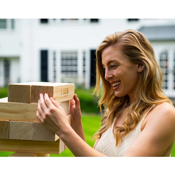 Jenga géant 2m - taille : Mega 2m - Ubergames