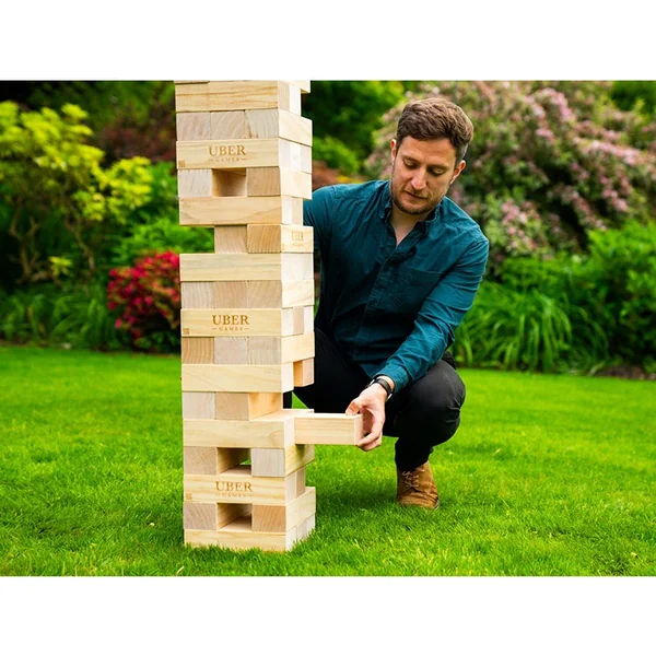 Jenga géant 2m - taille : Mega 2m - Ubergames