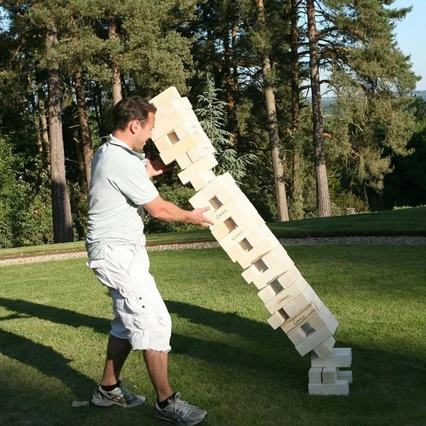 Jenga géant 2m - taille : Mega 2m - Ubergames