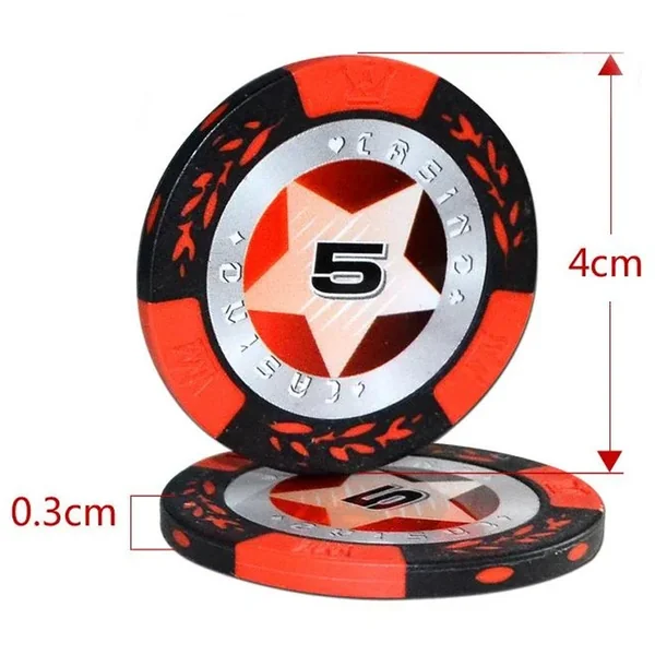 Jetons Poker Crown 1 14gr - Rouleau de 20 Jetons ARGILE