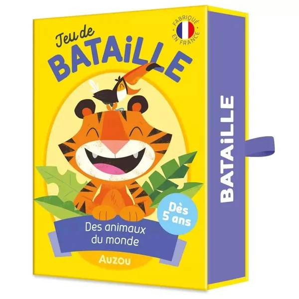 Jeu de bataille des Animaux du Monde - Auzou
