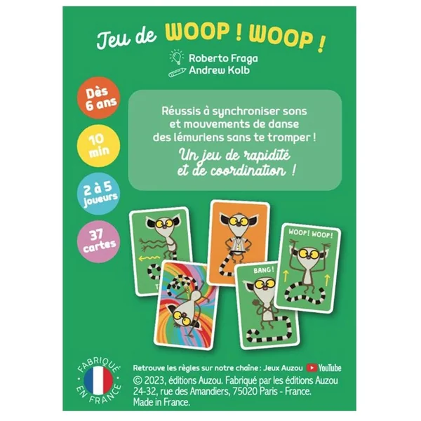 Jeu de woop ! woop ! - Auzou