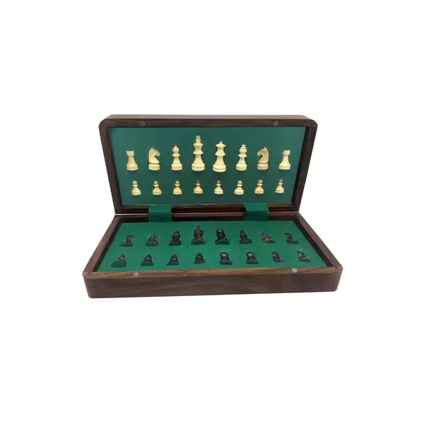 Jeu d'Échecs Pliable et Magnétique - 30 cm