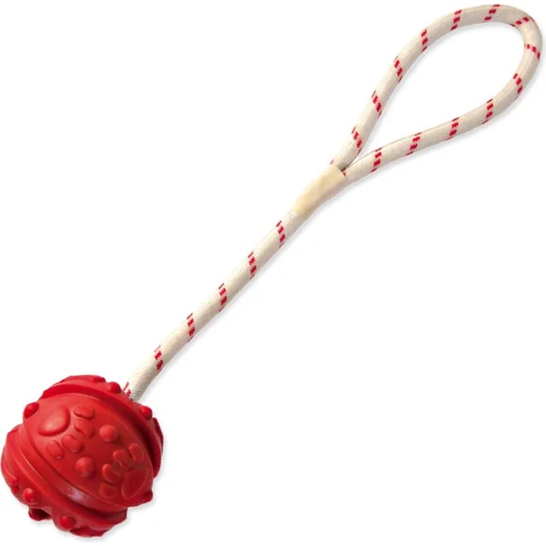 Jouet Trixie balle flottante en caoutchouc sur corde 7cm