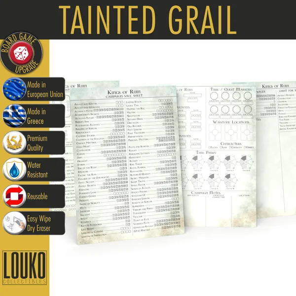 Journaux de campagne réinscriptibles pour Tainted Grail : Kings of Ruin