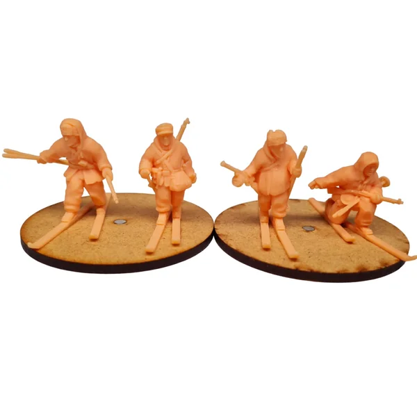 Jäger finlandais à skis et support