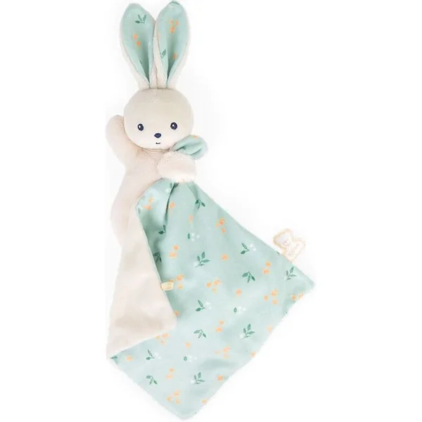 Kaloo Carré Douceur Peluche avec doudou Lapin menthe