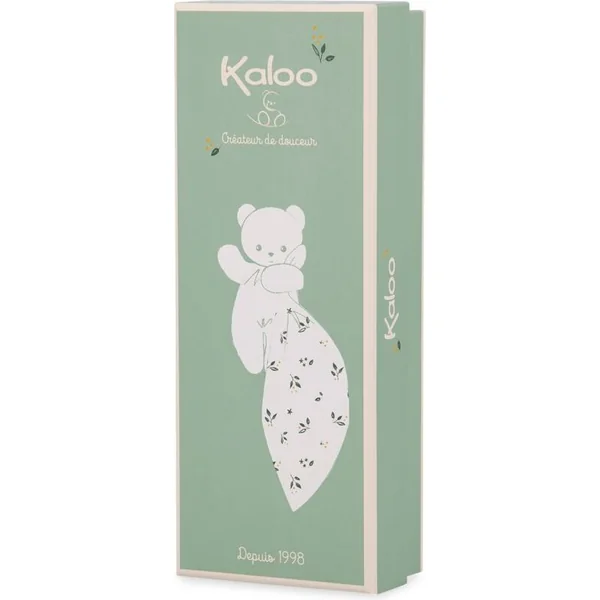 Kaloo Carré Douceur Peluche avec doudou Lapin menthe