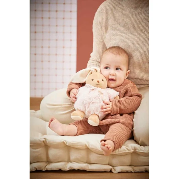 Kaloo Intemporel Lapin en peluche rose 17 cm