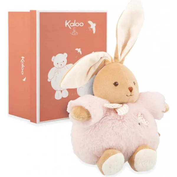 Kaloo Intemporel Lapin en peluche rose 17 cm
