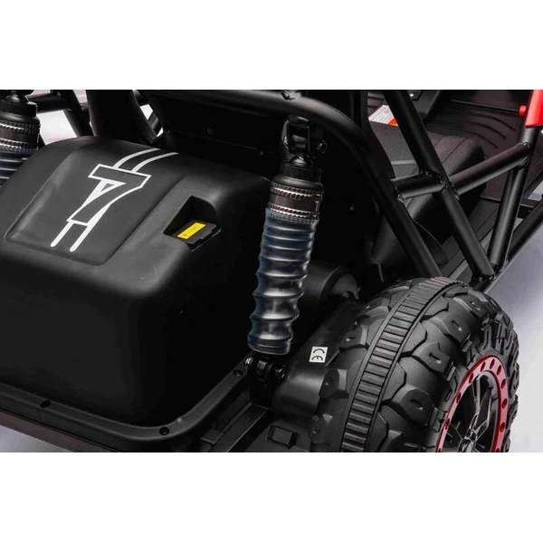 Kart électrique SPORT-KART 24V, rouge, roues EVA, siège en similicuir, moteur 2 x 50W,