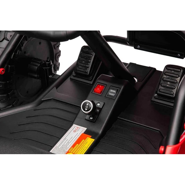 Kart électrique SPORT-KART 24V, rouge, roues EVA, siège en similicuir, moteur 2 x 50W,