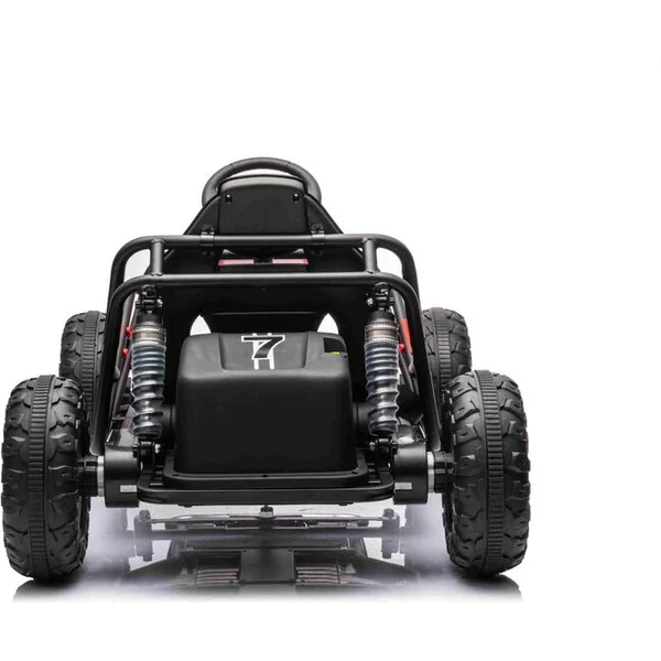 Kart électrique SPORT-KART 24V, rouge, roues EVA, siège en similicuir, moteur 2 x 50W,