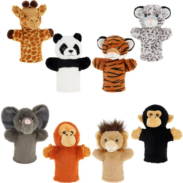 Keel Toys SE3076-6 Keeleco Éléphant - marionnette en peluche écologique 27 cm