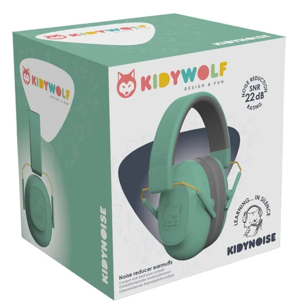 KIDYNOISE Casque anti bruit vert - Kidywolf