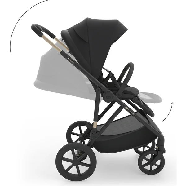 KINDERKRAFT Poussette combinée 3 en 1 Prime 3 Venezian Black