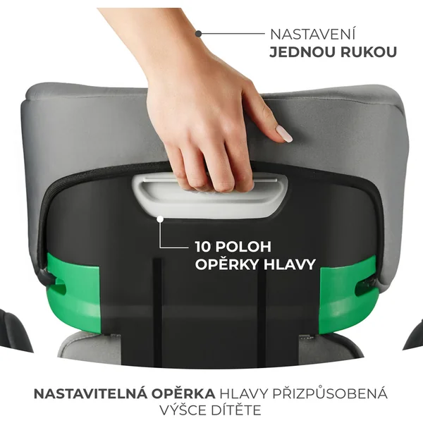 KINDERKRAFT Siège auto i-Spark i-Size 100-150 cm Gris