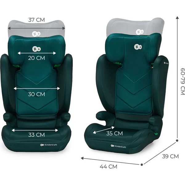 KINDERKRAFT Siège auto i-Spark i-Size 100-150 cm Vert