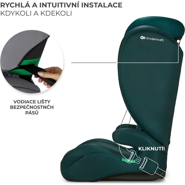 KINDERKRAFT Siège auto i-Spark i-Size 100-150 cm Vert