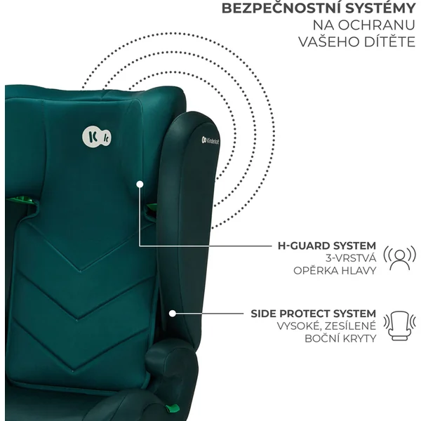 KINDERKRAFT Siège auto i-Spark i-Size 100-150 cm Vert
