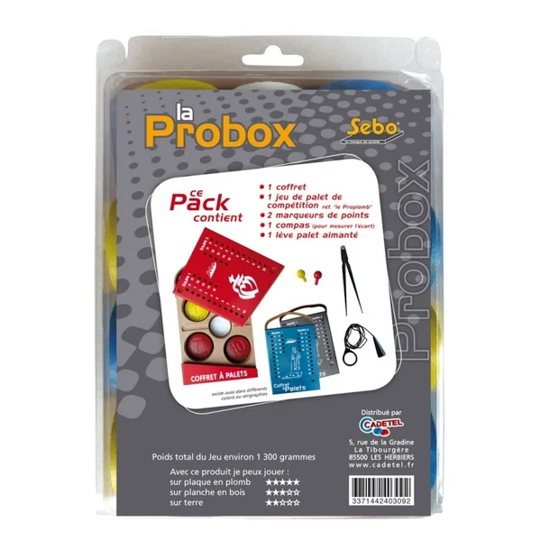 Kit Boite avec Palets en fonte Compétition Vendéens et accessoires