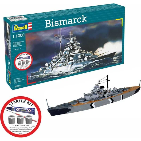 Kit de démarrage bateau 75802 - Bismarck (1:1200)