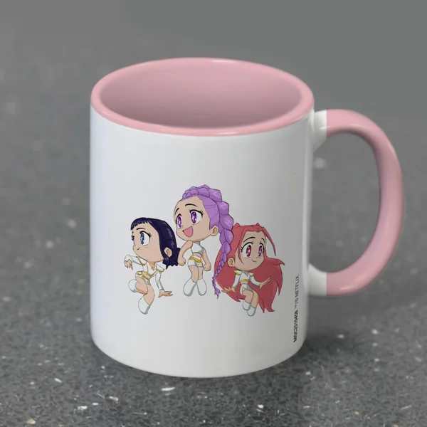 K-POP DEMON HUNTERS – Huntrix Chibi – Mug interieur Coloré 325ml