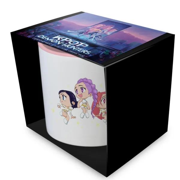 K-POP DEMON HUNTERS – Huntrix Chibi – Mug interieur Coloré 325ml