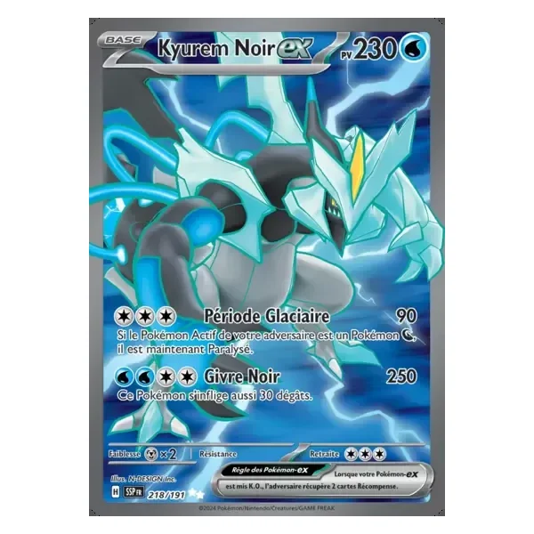Kyurem Noir ex – Étincelles Déferlantes – 218/191