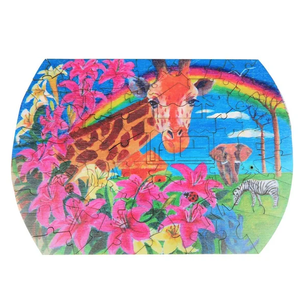 La Belle Demeure, girafe - Puzzle bois 83 pcs