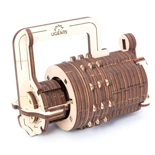 La Serrure Cryptex UGEARS – Puzzle 3D Mécanique en bois