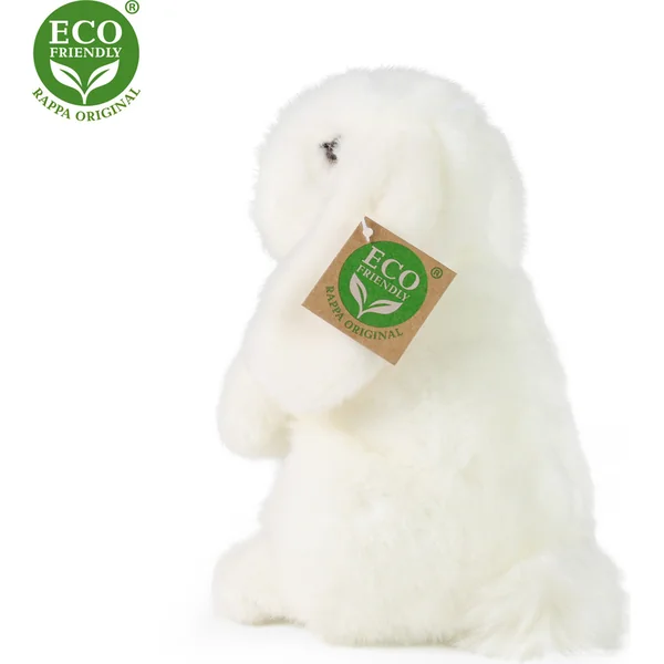 Lapin en peluche blanc debout 18 cm ECO-FRIENDLY