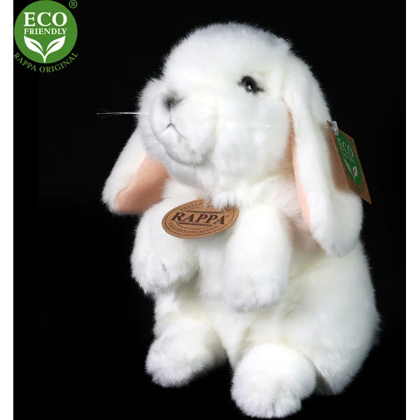 Lapin en peluche blanc debout 18 cm ECO-FRIENDLY