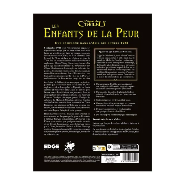 L'Appel de Cthulhu : Les Enfants de la Peur