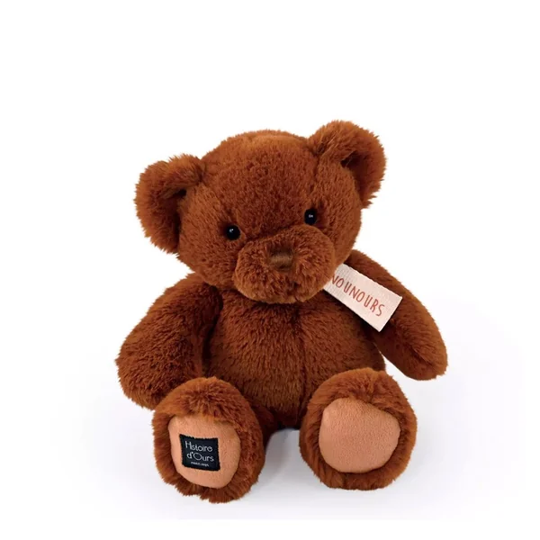 LE NOUNOURS : Ours en peluche capuccino 28 cm - Histoire d'Ours