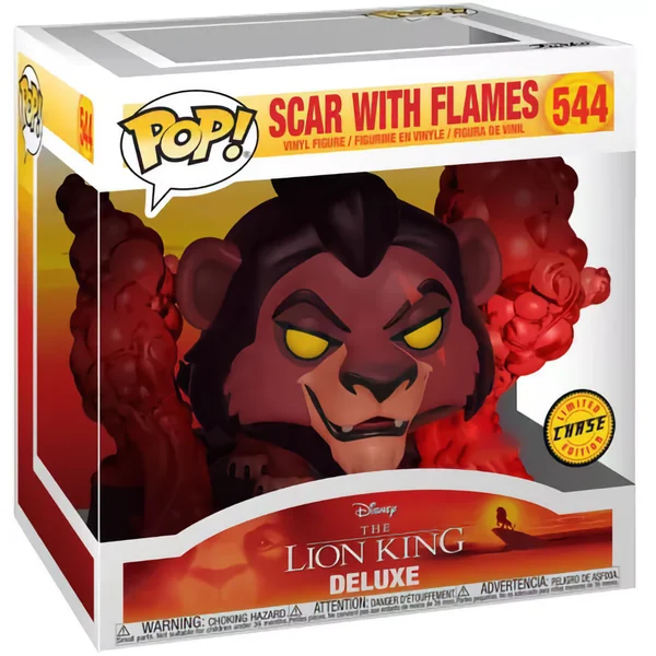 LE ROI LION – POP Deluxe N° 544 – Scar avec flammes version Chase
