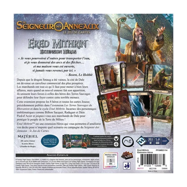Le Seigneur des Anneaux JCE : Ered Mithrin - Extension Héros