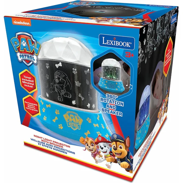 Lexibook Projecteur nocturne avec haut-parleur Pat' Patrouille